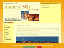 Tablet Screenshot of apartments-mila.com